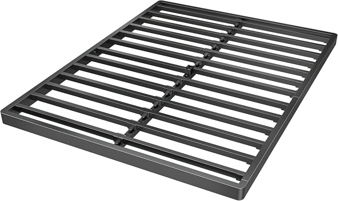 Superay 2 Inch King Box Spring Low Profile, Heavy Duty Metal Box Spring Bed Base, Bunkie Board Bed Slat Replacement, Mattress Foundation, Easy Assembly, Noise Free