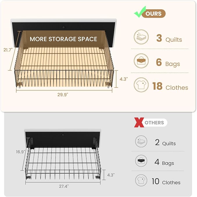 SHA CERLIN Full Size Platform Bed Frame with 4 Storage Drawers, Velvet Upholstered Headboard, Mattress Foundation with Wooden Slats Support, No Box Spring Needed, Easy Assembly, White