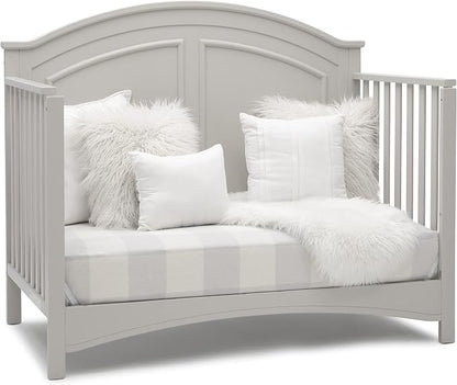 Delta Children Perry 6-in-1 Convertible Crib - Greenguard Gold Certified, Moonstruck Grey