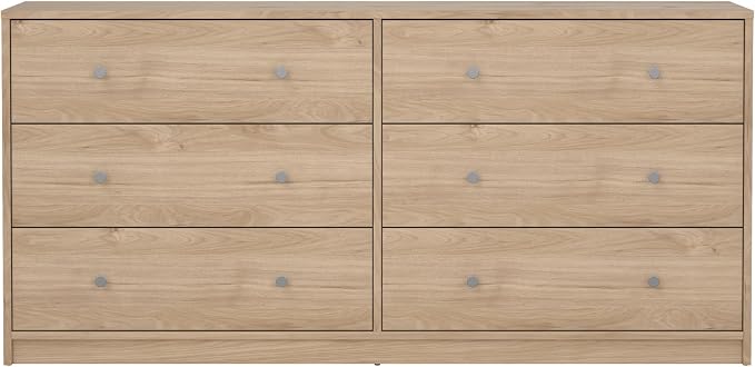 6 Drawer Double Dresser | Compact Depth