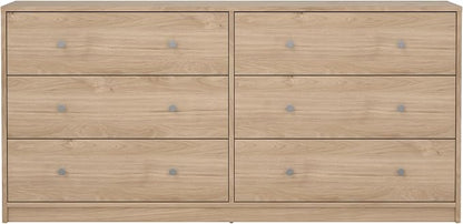 6 Drawer Double Dresser | Compact Depth