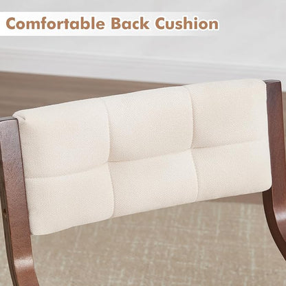 4-Pack Folding Dining Chairs with Cushion,Padded Foldable Dining Chairs,Portable Wooden Folding Chairs for Dining Rooms Kitchen Wedding and Party Indoor Beige
