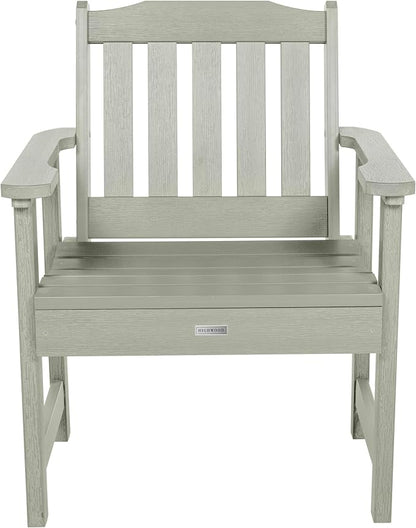 Highwood AD-KITCHGL2-EUC 2 Lehigh Garden Chairs with 1 Square Side Table 3-Piece Set, Eucalyptus