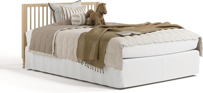 Storkcraft Rio 5-in-1 Convertible Crib and Toddler Guardrail – GREENGUARD Gold Certified, Toddler Bed Conversion Kit Included, Fits Baby Crib Mattress, Converts to Full Bed (Driftwood)