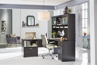 Realspace® Magellan Performance 71"W L-Shape Corner Desk, Espresso