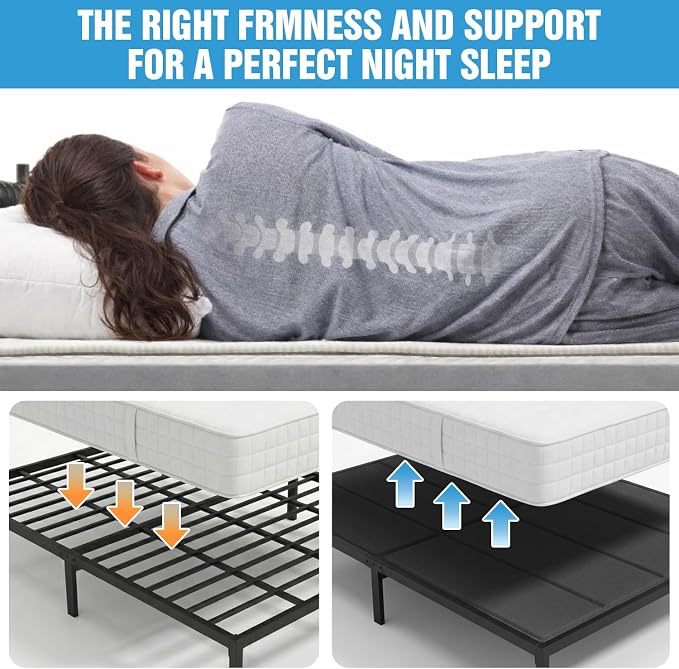 Bunkie Board King Size (76x80''), 10mm Bed Boards for Under Mattress, Breathable, Noise Minimizing, Moisture Resistant Bunkieboards, Heavy Duty Bed Support Board for Platform & Slatted Frames