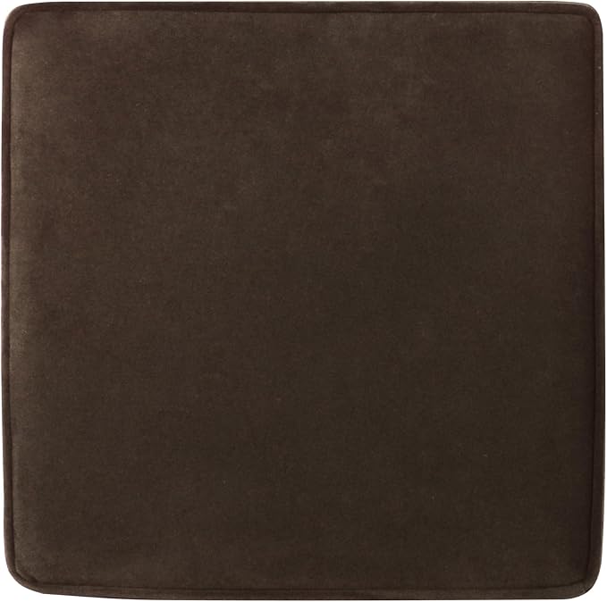 HomePop 18" Classic Square Storage Ottoman - Chocolate Brown Velvet