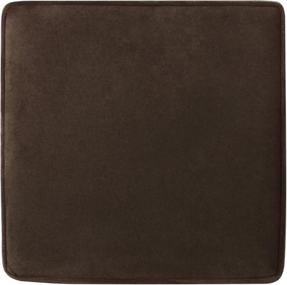 HomePop 18" Classic Square Storage Ottoman - Chocolate Brown Velvet