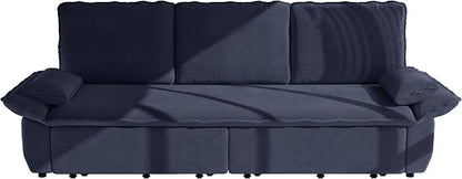 ERYE King Foldable Sleeper Sofa,Oversized 3-in-1 Convertible Pull Out Sleeper Sofabed W/Pillow Armrests,3 Seat Couch Space Saving Sleeper Sofa Bed for Living Room Bedroom