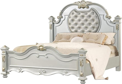 First of a Kind Cosmos Furniture Destiny White Queen 5 Piece Bedroom Set