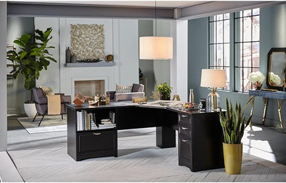 Realspace® Magellan Performance 71"W L-Shape Corner Desk, Espresso