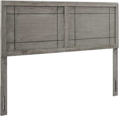 Modway MOD-6220-GRY Archie Twin Wood Headboard, Gray
