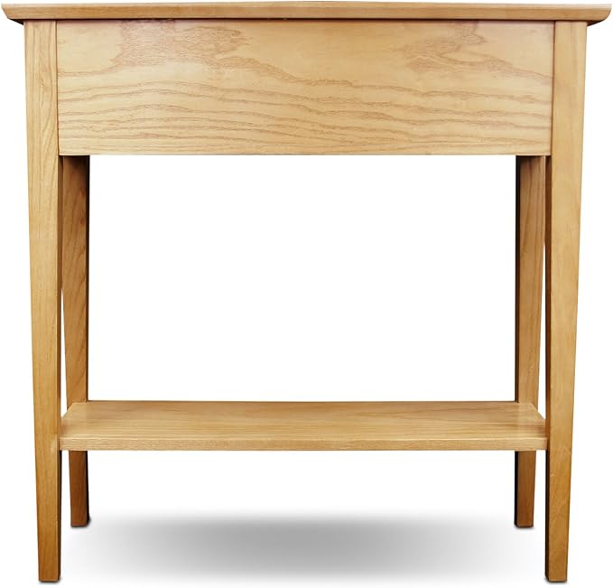 Leick Home Mission Console Table, Solid Wood, 2 Drawers, Bottom Display Shelf, Easy Assembly, For Hallway/Entryway/Behind Sofa, Desert Sand, 11.0 in. L x 30.0 in. W x 30.0 in. H, 10075-DS