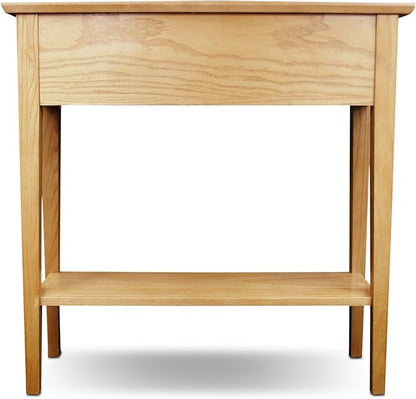 Leick Home Mission Console Table, Solid Wood, 2 Drawers, Bottom Display Shelf, Easy Assembly, For Hallway/Entryway/Behind Sofa, Desert Sand, 11.0 in. L x 30.0 in. W x 30.0 in. H, 10075-DS