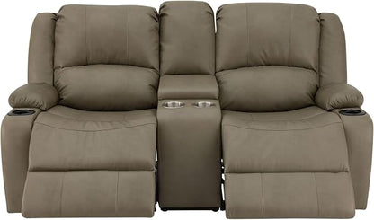 RecPro Charles 70" Powered Double RV Wall Hugger Reclining Sofa | Loveseat | RV Furniture (Putty)