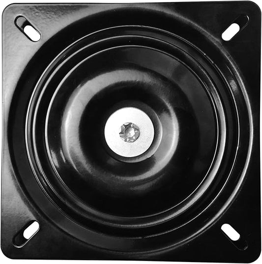 MySit 7" Heavy Duty Bar Stool Swivel Plate Replacement, Square Swivel Mechanism for Recliner Chair or Furniture - Ball Bearing Swivel Boat Seat