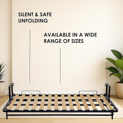 Murphy Bed - Murphy Bed Queen - Folding Bed - Full XL - Horizontal - 55" x 80" - Classic