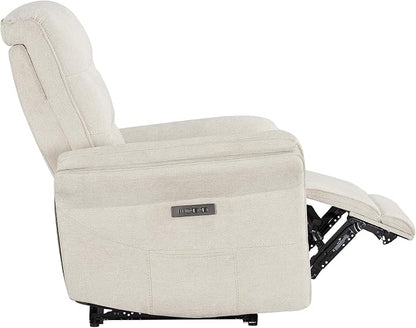 KISLOT Power Recliner Chair with Adjustable Headrest and Footrest, Dual Motor Fabric Reclining Chair with USB/Type-C Charging, Zero Gravity Modern Electric Recliner for Nursery Living Room Bedroom
