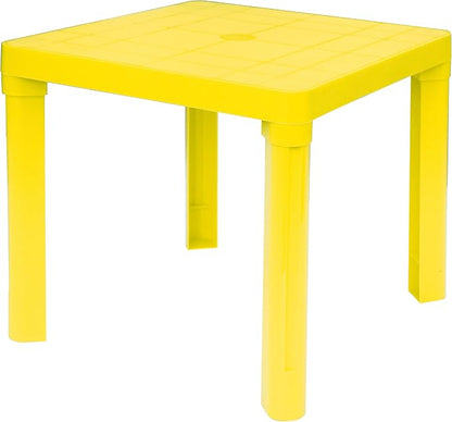 Baby Lulu Children's Light Poly Play Table - 18.1" x 18.1" - Storable - Made in Italy - Yellow