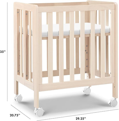 Carter's by Davinci Colby Grow 6-in-1 Convertible Crib - Color Name | GREENGUARD Gold Certified, Converts from a Portable Bassinet to a Full-Size Crib w/ wheels, Daybed, Junior Bed, Full-Size Bed