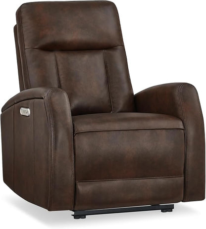 KISLOT Wall Hugger Power Recliner Chair with USB & Type-C Ports Faux Leather Recliner 135° Reclining Small Space Electric Sofa for RV Living Room Bedroom