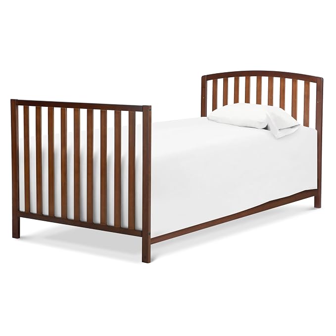 Davinci Dylan 3-in-1 Convertible Portable Mini Crib, Espresso | GREENGUARD Gold Certified - Folding Baby Crib With Wheels, 4 Adjustable Mattress Heights, Conversion Kit Sold Separately