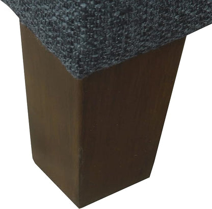 HomePop 32" Square Storage Ottoman - Textured Navy