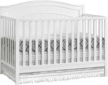 Oxford Baby North Bay 4-in-1 Convertible Crib, Snow White, GreenGuard Gold Certified