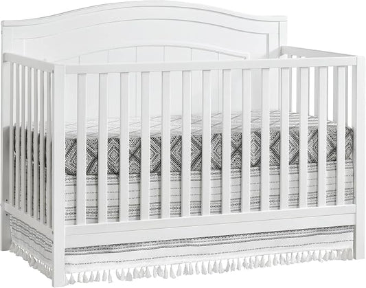 Oxford Baby North Bay 4-in-1 Convertible Crib, Snow White, GreenGuard Gold Certified