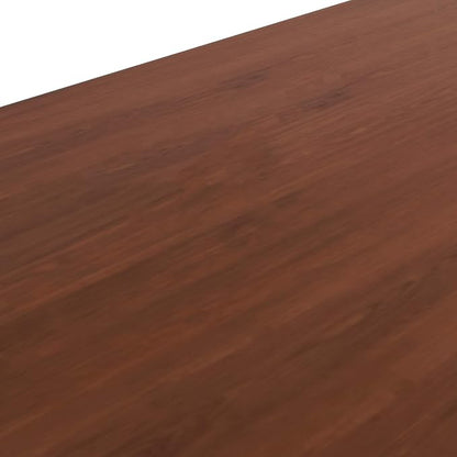 Linea Italia Curved Modern Office Desk Easy to Assembly 2 Panel Reception Counter for Lobby, Salon, 124" x 49", Cherry
