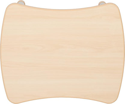 Flash Furniture Wren 21.875"W x 26.625"L Rectangular Natural Plastic Height Adjustable Activity Table