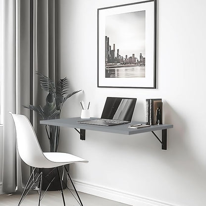 Kaboon 36x20 inch Table Top Universal, Solid One-Piece Desktop, Reversible Melamine Countertop, Double Desks, L-Desk DIY, Gray