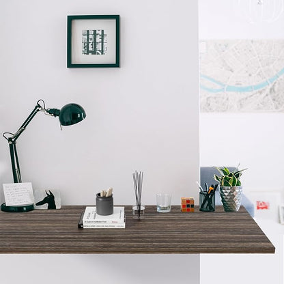Kaboon Universal Tabletop 45"x20", Solid One-Piece Melamine Table Top, L-Desk Floating Desk DIY, Home and Office, Eucalyptus