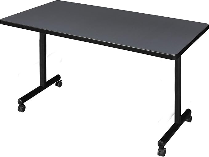 Romig Axis-Pro 48 x 30 in. Mobile T-Base Training Seminar Table- Grey