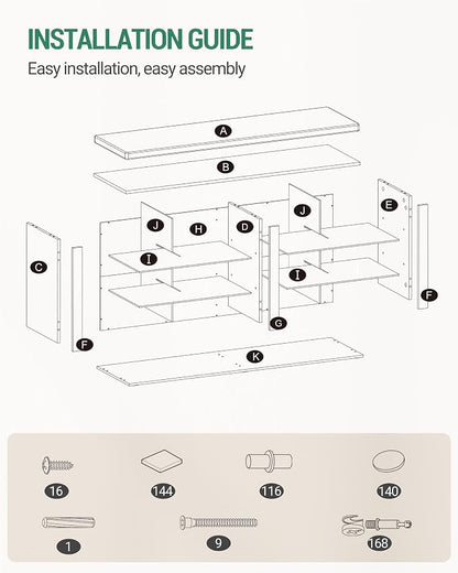 Hzuaneri Shoe Bench with Cushion, Entryway Storage Bench with 12 Cubbies, Cubby Shoe Rack with Adjustable Shelves, Shoe Organizer Cabinet for Living Room, Bedroom, Entryway, White SB19003GY