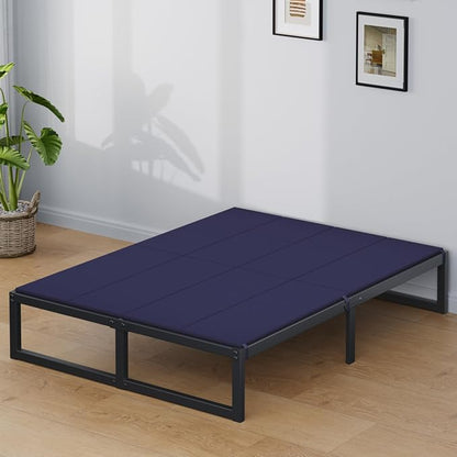 Lutown-Teen Bunkie Board King Under Mattress High-Density Polymer Mattress Support Board King Anti-Sag, Breathable, Moisture Resistant, Noise Minimizing, Blue