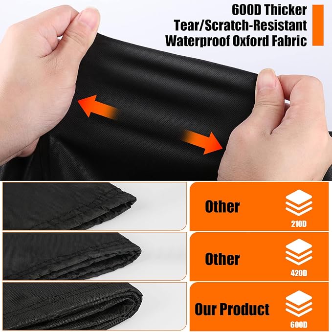 Outdoor Table Cover for 16 Inch Propane Tank Table 600D, Waterproof 20 lb Storage Box 16" x 16" x 21"or 16" x 16" x 22"
