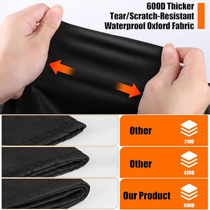 Outdoor Table Cover for 16 Inch Propane Tank Table 600D, Waterproof 20 lb Storage Box 16" x 16" x 21"or 16" x 16" x 22"