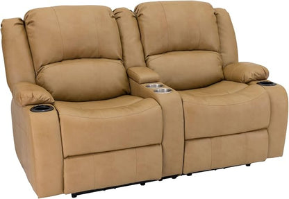RecPro Charles 64" RV Wall Hugger Reclining Sofa | Toffee