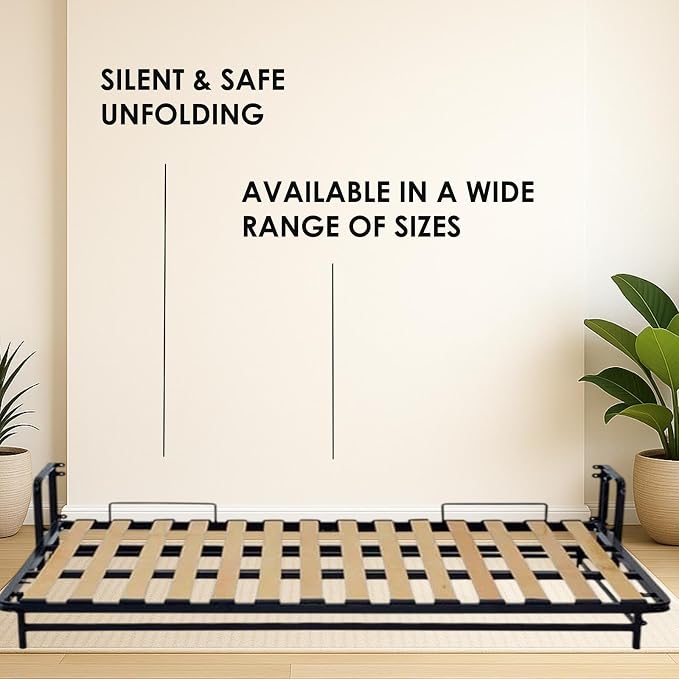 Horizontal Murphy Bed Kit, King Size, 76 x 80 inches, Hidden Wall Bed