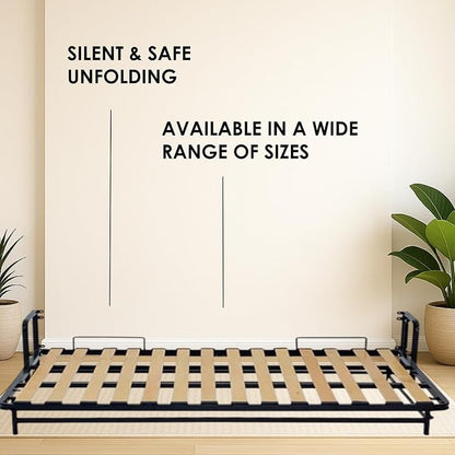 Horizontal Murphy Bed Kit, King Size, 76 x 80 inches, Hidden Wall Bed