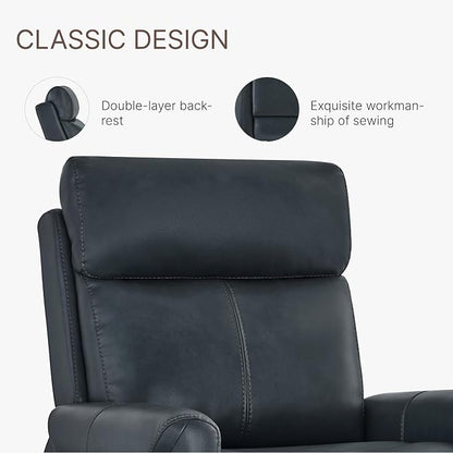 KISLOT Leather Recliner Chair for Adults Wall Hugger RV Recliner with USB Charging Ports Electric Power Reclining Sofa for Living Room Home Theater Seating Bedroom