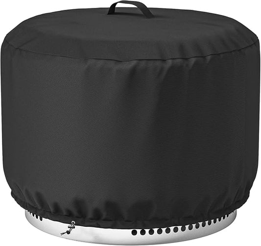 SHINESTAR Fire Pit Cover , Fits for 27"-29" Inch Fire Pit Table, Gas Fire-600D Heavy Duty Fabric, Waterproof and Windproof, 29 Dia x 18 H, Black
