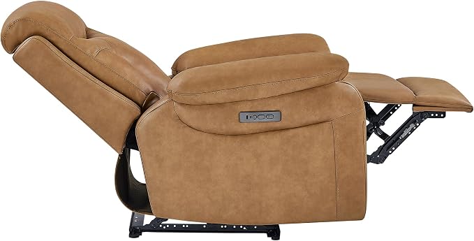 KISLOT Power Recliner Chair Set of 2, Wall Hugger Recliner with Adjustable Headrest and Footrest Dual Motor Electric Faux Leather Reclining Sofa with USB/Type-C Charging for RV Living Room Bedroom