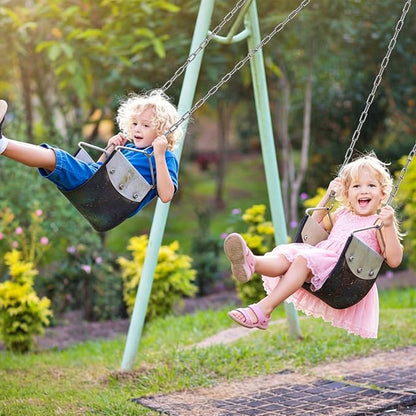 BeneLabel 2Pcs 85" (7ft) Heavy Duty Swing Chain Stainless Steel Hanging Chains with Hooks 1000 LBs Capacity Porch Swing Chain for Hammock, Swingset, Hanging Chair, Swings Chair, Heavy Bags