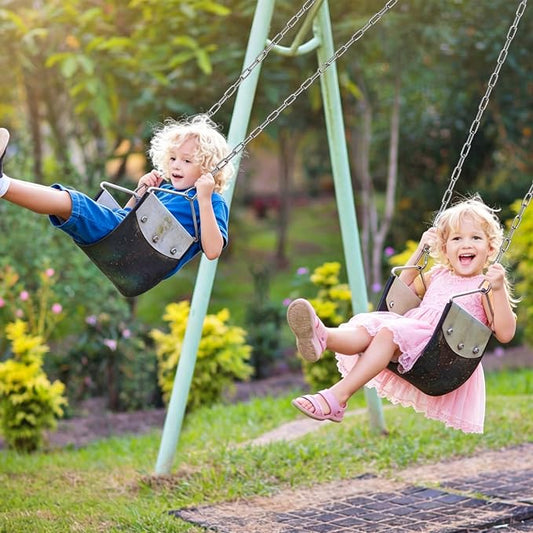 BeneLabel 2Pcs 100" (8.3ft) Swing Chain with Hooks 304 Stainless Steel Porch Swing Chains 1000 LBs Capacity Hanging Chains for Hammock Chairs, Swingset, Tree Swing, Hanging Chair, Heavy Bags