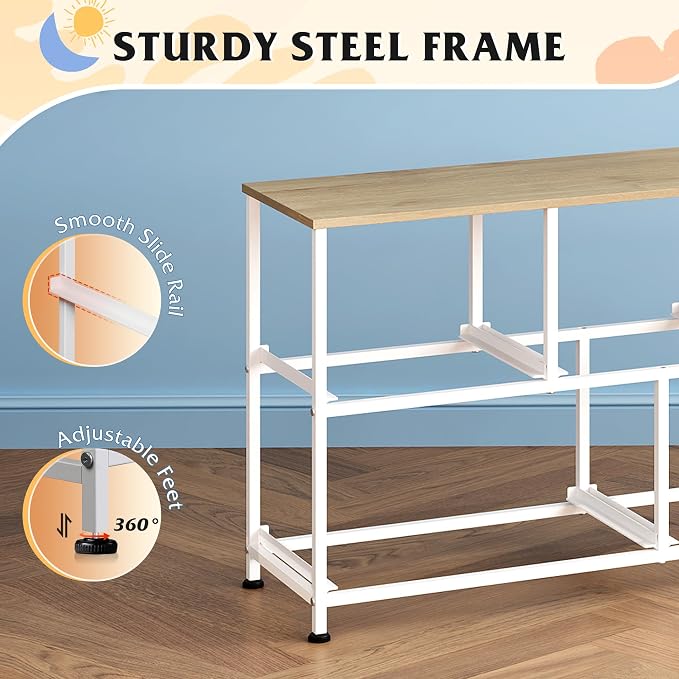 WLIVE Dresser for Bedroom with 5 Drawers, Wide Chest of Drawers, Fabric Dresser, Storage Organizer Unit with Fabric Bins for Closet, Living Room, Hallway, Cream White