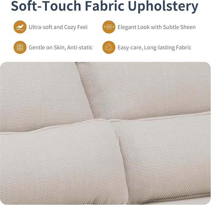 81" L-Shaped Sectional Sofa with Storage, Reversible Sleeper Sofa Couch with Chaise, Soft Fabric Upholstered Modular Couch with Cup Holder & Side Pockets, 1000lbs Capacity for Living Room