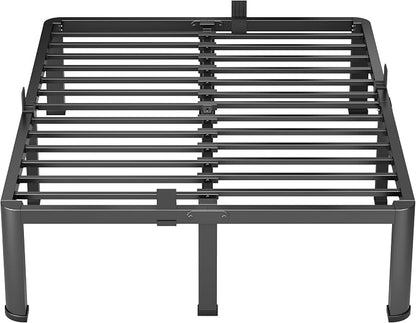 VIPSHOW 12 Inch Queen Heavy Duty 3500 lbs Bed Frame with Round-Corner Legs & Anti-Squeak Design – Quick Assembly Metal Platform, No Box Spring Needed
