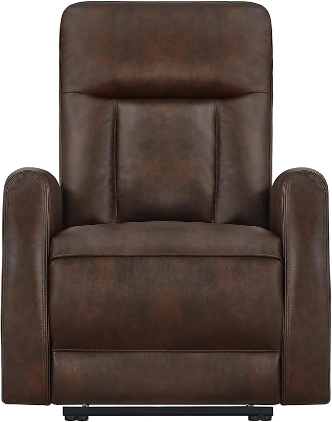 KISLOT Wall Hugger Power Recliner Chair with USB & Type-C Ports Faux Leather Recliner 135° Reclining Small Space Electric Sofa for RV Living Room Bedroom
